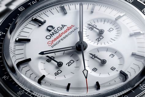 omega black and white|omega white dial moon watch.